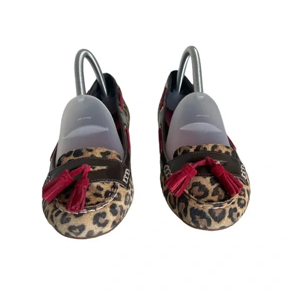 Sperry Animal Print Slip on Shoes EUC - Picture 2 of 4